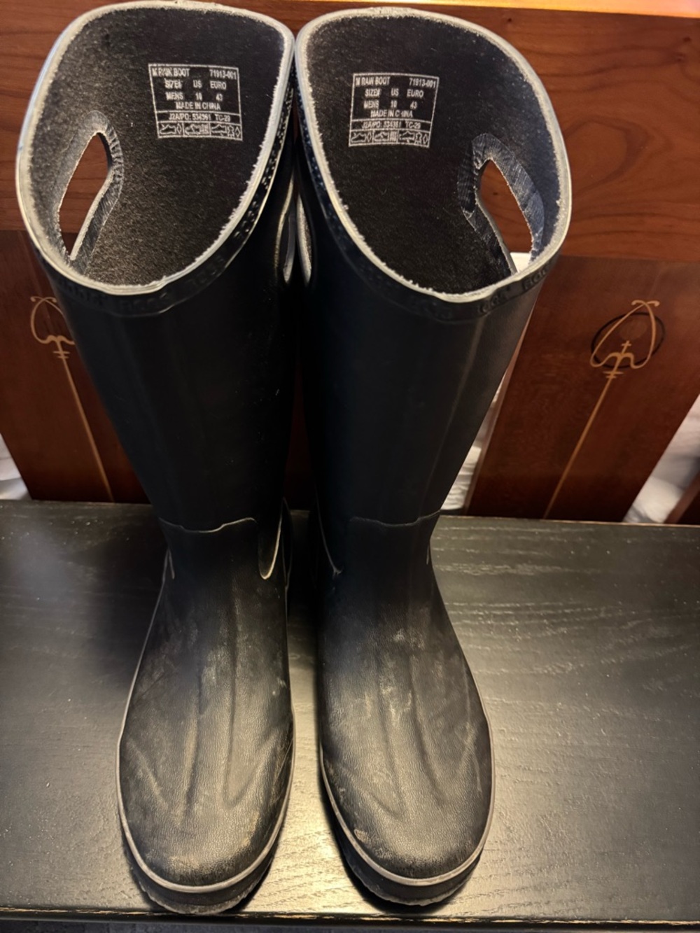 Bogs Black Waterproof Tall Rain Boots